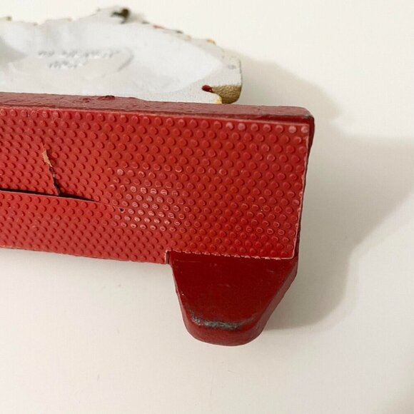 Vtg MCF Mickey Minnie Mouse Cast Iron Double Stocking Holder Flaws - Picture 11 of 16